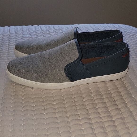 ALDO Men's Gray Denim Look & Navy Casual Slip On Comfort Loafers Size 12 - Picture 12 of 16